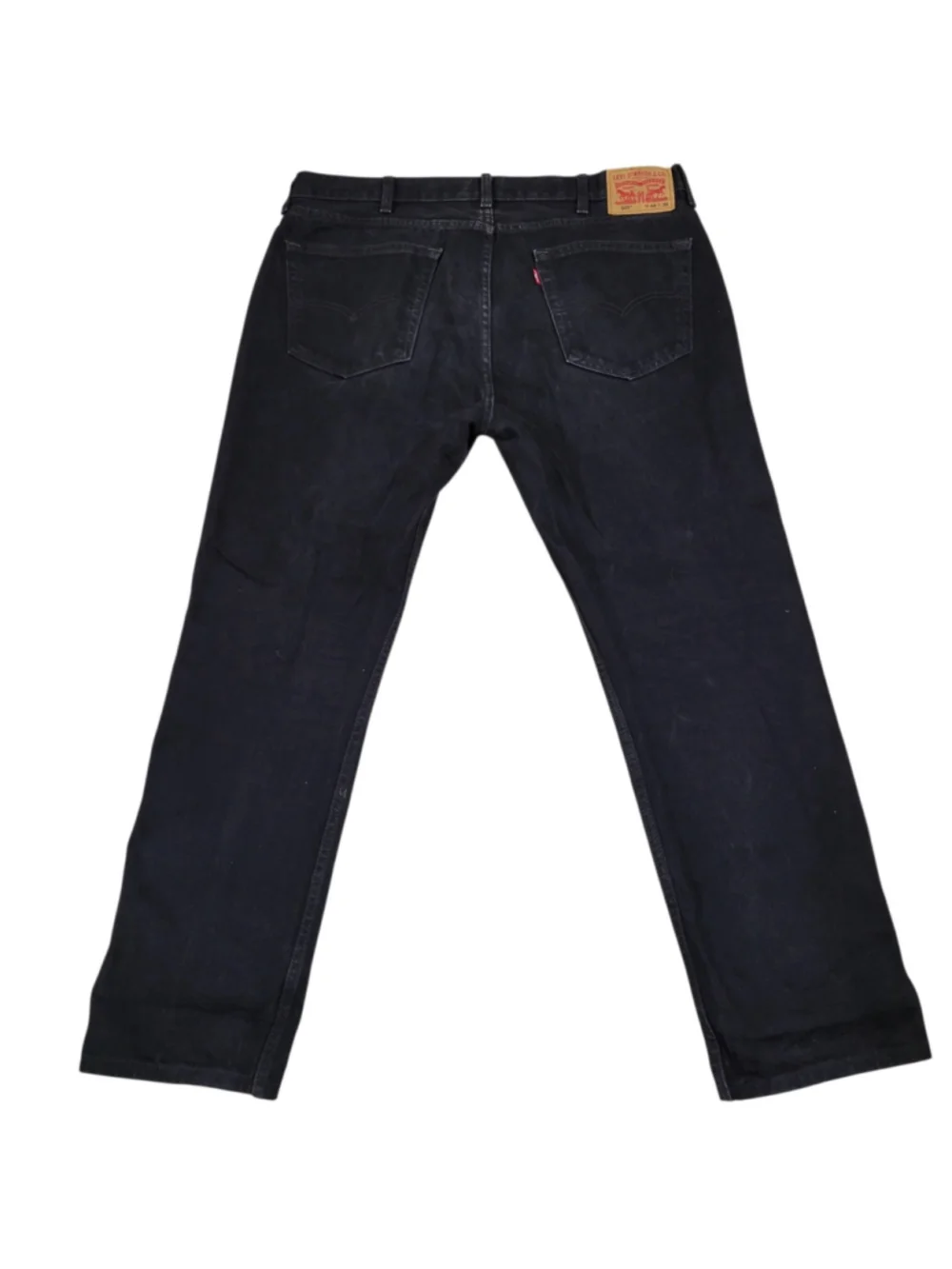 Levi's 505 Relaxed Fit Black 100% Cotton Straight Jeans Size 40/32 Men's Pre-own